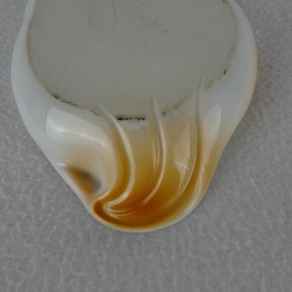 Floral Trinket Dish Oval Porcelain Ceramic Key Jewelry Vintage Old Money Signed - Picture 7 of 8